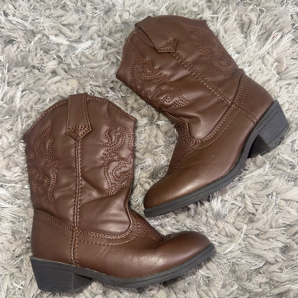 Brown (Kids) Western Cowboy Boots